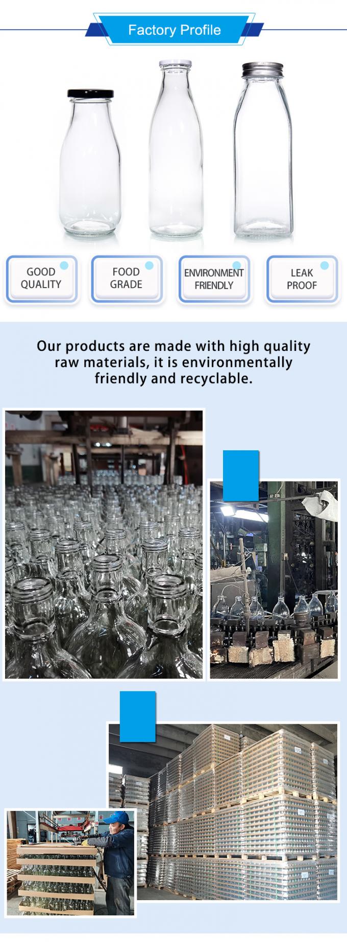 Υψηλής ποιότητας 250ml 300ml 500ml 750ml 1L γυάλινο δοχείο για σάλτσα με μεταλλικό καπάκι με πλαστικό καπάκι 2