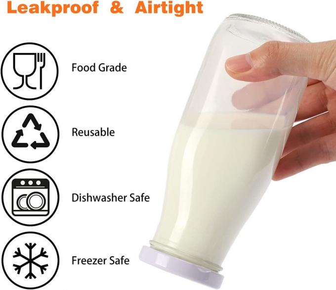 350 ml 2 Oz μπουκάλια χυμού Διαφανές γυάλινο μπουκάλι ποτών με κάλυμμα PP 1