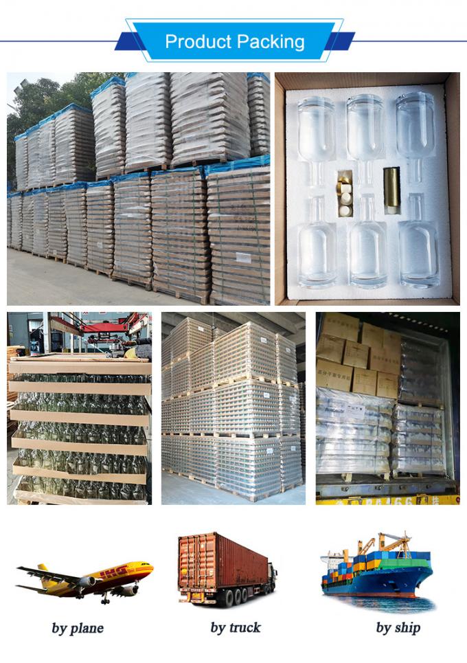 Φθηνή τιμή750ml Φλιντ γυάλινα μπουκάλια οινοπνεύματος Custom Printed για Cocktail ουίσκι ρούμι 8