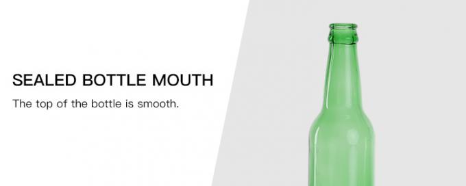330ml 11oz High Flint Clear Soda Water άδεια μπουκάλια με καπάκια στο χοντρό πακέτο 2