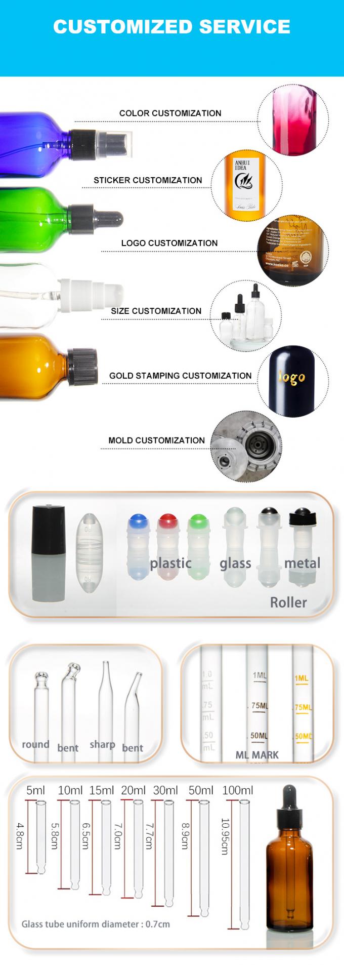 OEM 5ml 10ml 1oz Amber Glass Dropper μπουκάλια αιθέρια έλαιο 3