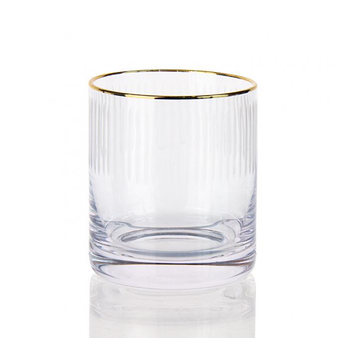 7.5oz σύγχρονα ποτήρια με χαραγμένα ουίσκι Tumbler Κρυστάλλινο κύπελλο για να πιείτε ουίσκι 0