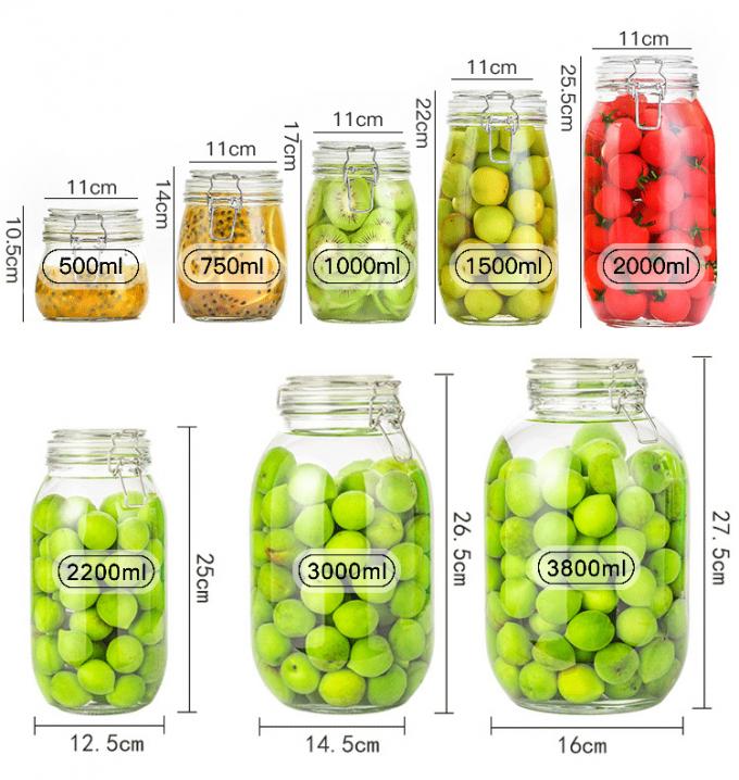 200 ml γυάλινα δοχεία αποθήκευσης τσάι καφέ ζάχαρη δοχεία για συσκευασία τροφίμων 3
