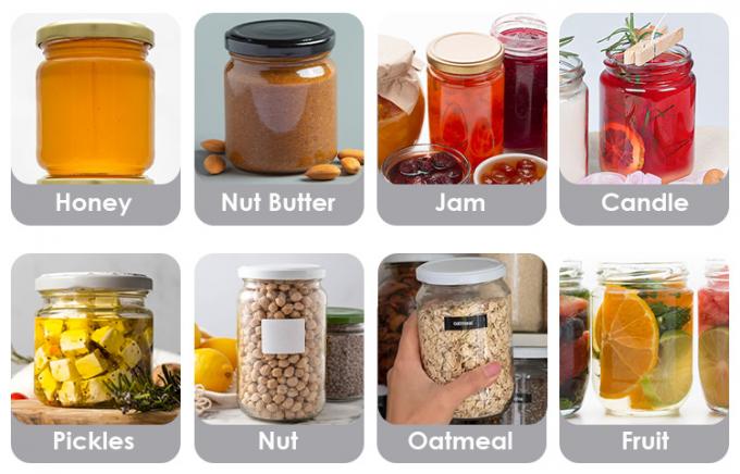Προσαρμοσμένο οικιακό αποθήκευση Pickle γυαλί κονσερβοποιημένο βάζο εξαγωνική κατάψυξη γυαλί βάζο για την κουζίνα 6