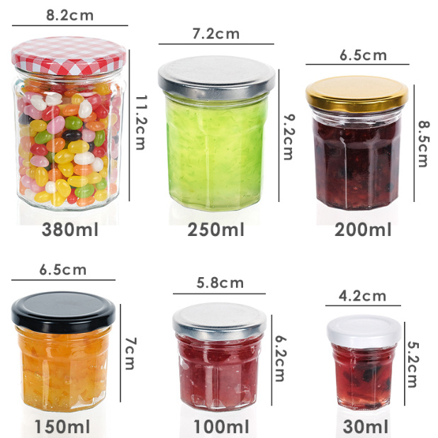 Προσαρμοσμένη υψηλής ποιότητας 370ml 500ml Χρυσοθήκη Χρυσοθήκη Τροφίμων για Αποθήκευση 1