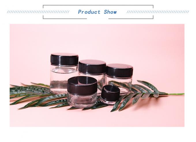 5g 10g 15g 1 oz Κρυστάλλινη γυάλινη βάζα με πλαστικό καπάκι 0