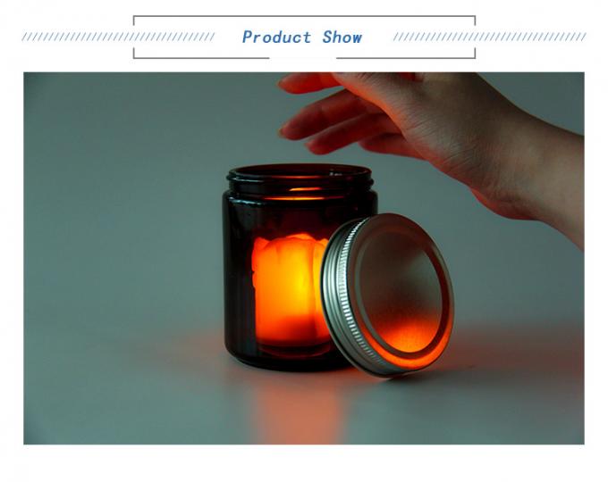 2oz 9oz 32oz Round Amber Jar Candles in Bulk Προσαρμόσιμα 0