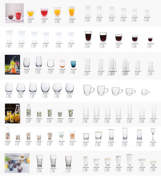 Καφέ Γάλα Highball Tumbler Γυαλιά Κούπα Κούπες Τσαγιού Ανακυκλωμένα 3