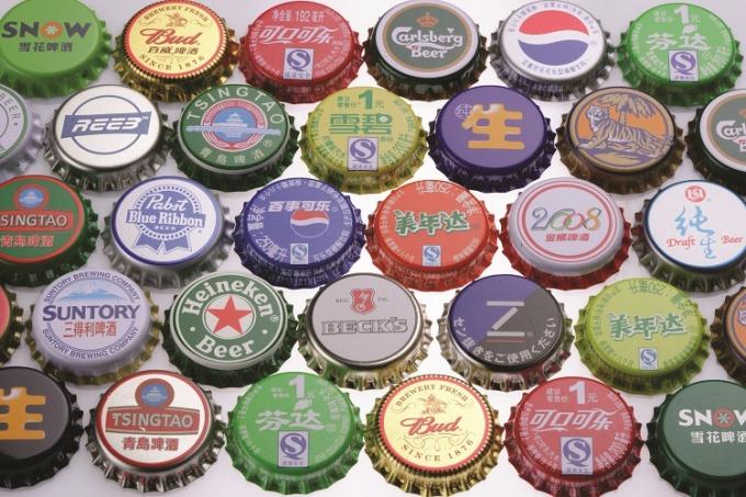 Παρασκευαστής Δωρεάν δείγματα 26 mm Crown Ring Caps Ring Pull Bottle Cap 4