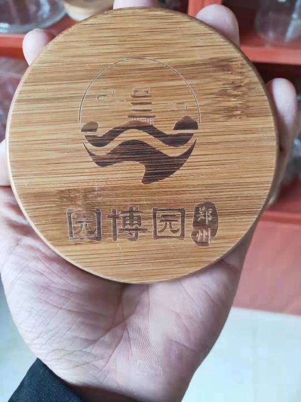 70 χιλιοστών κονσέρβες Mason Jar Cup Lids φυσικό μπαμπού ξύλο με άχυρο τρύπα 5
