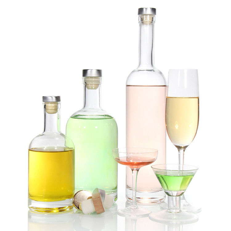Εφοδιασμός μπουκαλιών γυαλιού 750 ml βαριά μπουκάλια γυαλιού για βότκα χαμηλής τιμής