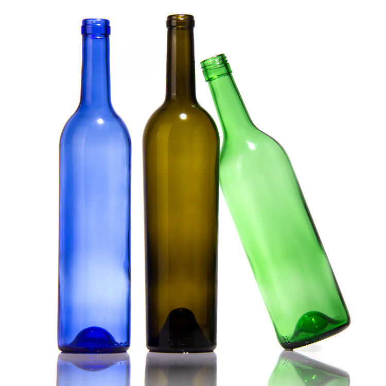 Κατασκευαστές πολυτελείας 375ml 750ml μπουκάλι κόκκινου κρασιού σκούρο πράσινο κενά γυάλινα μπουκάλια με καπάκια