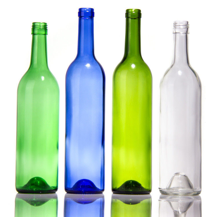 Κατασκευαστές πολυτελείας 375ml 750ml μπουκάλι κόκκινου κρασιού σκούρο πράσινο κενά γυάλινα μπουκάλια με καπάκια
