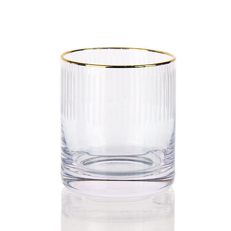 7.5oz σύγχρονα ποτήρια με χαραγμένα ουίσκι Tumbler Κρυστάλλινο κύπελλο για να πιείτε ουίσκι