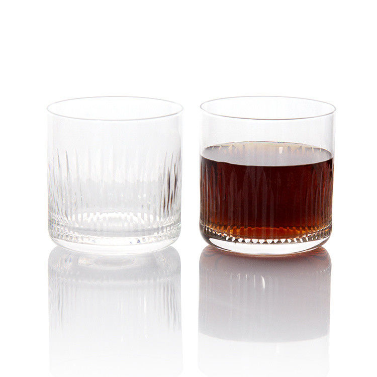 7.5oz σύγχρονα ποτήρια με χαραγμένα ουίσκι Tumbler Κρυστάλλινο κύπελλο για να πιείτε ουίσκι
