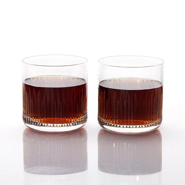 7.5oz σύγχρονα ποτήρια με χαραγμένα ουίσκι Tumbler Κρυστάλλινο κύπελλο για να πιείτε ουίσκι