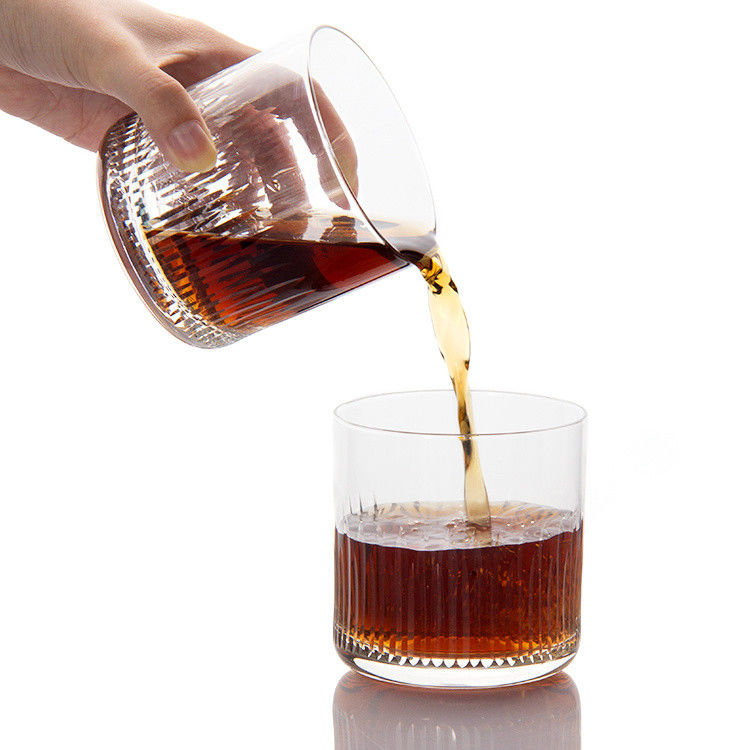 7.5oz σύγχρονα ποτήρια με χαραγμένα ουίσκι Tumbler Κρυστάλλινο κύπελλο για να πιείτε ουίσκι