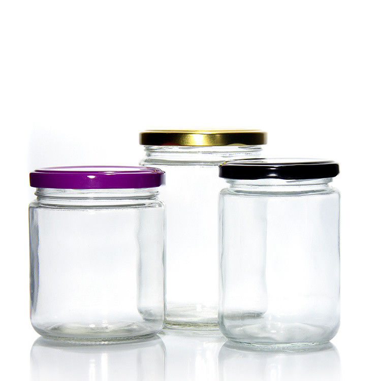Τετράγωνες 4 Oz 3 Oz βάζες μπαχαρικών ψυγείο ασφαλή γυάλινα βάζα αποθήκευσης με μεταλλικό καπάκι