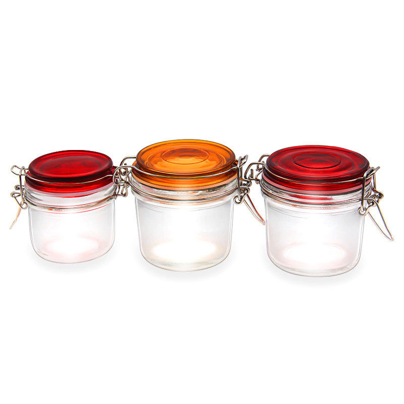 Υψηλής ποιότητας χονδρική 150 ml 200 ml 250 ml στρογγυλό γυάλινο βάζο αποθήκευσης για μαρμελάδα με μέλι