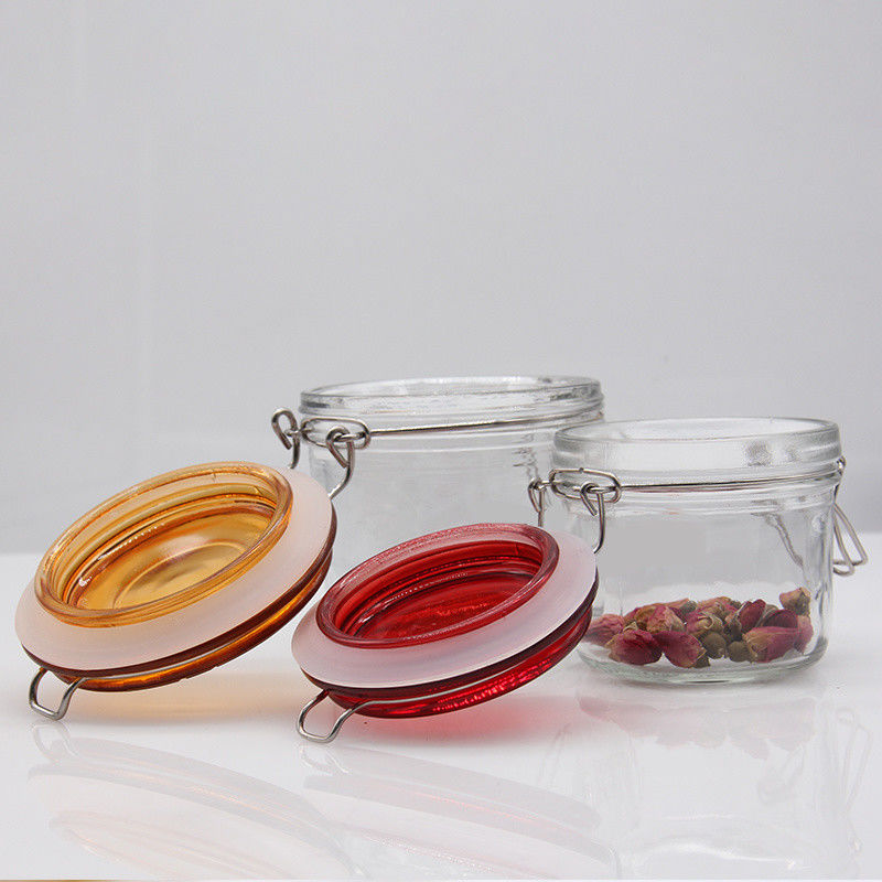 Υψηλής ποιότητας χονδρική 150 ml 200 ml 250 ml στρογγυλό γυάλινο βάζο αποθήκευσης για μαρμελάδα με μέλι