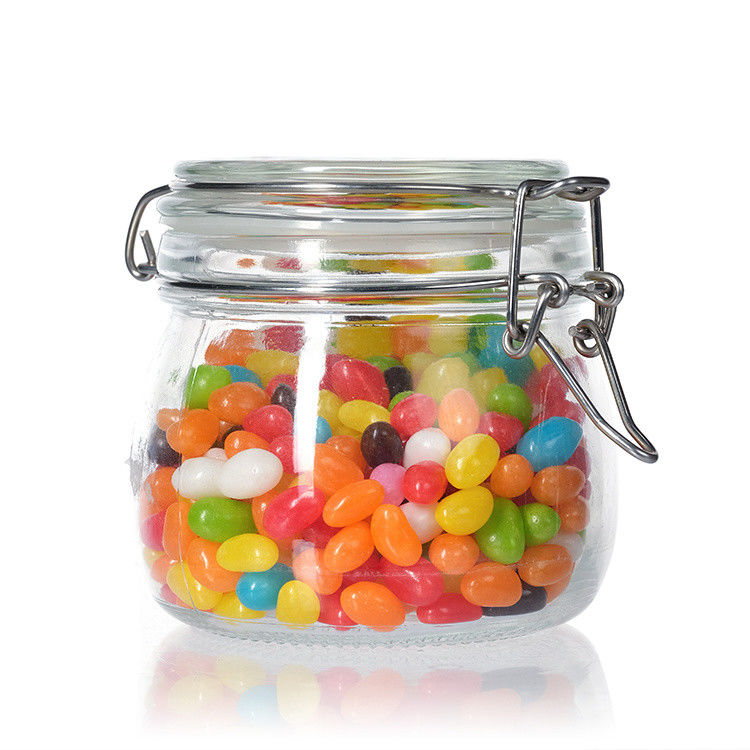 Τυποποιημένα στρογγυλά 35ml 100ml 8oz 10oz 12oz φιστίκια μαρμελάδα πίκλες γυάλινα δοχεία αποθήκευσης για την αποθήκευση τροφίμων