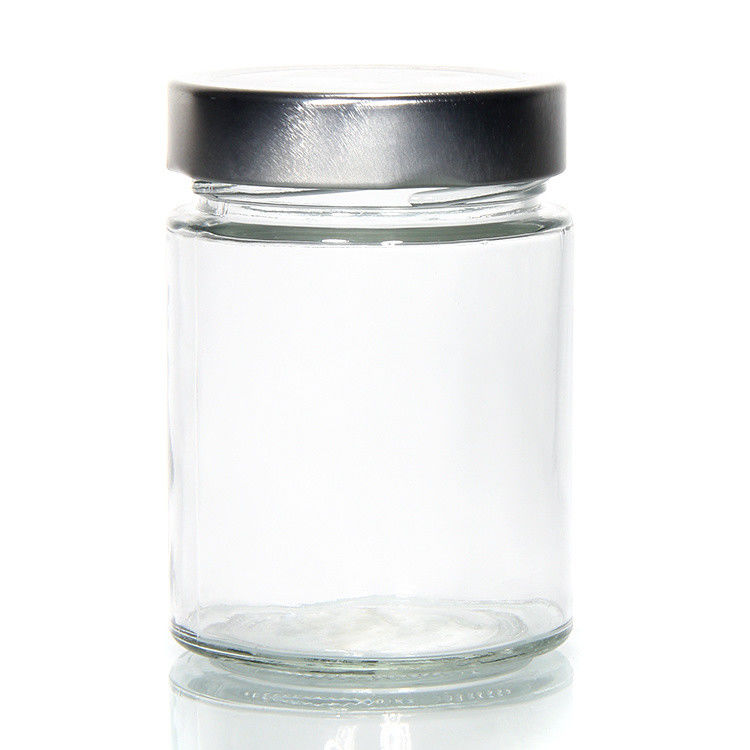 Αντίσταση στη θερμότητα Στρογγυλό 45ml 5Oz 6Oz 8Oz Ερμητικό γυάλινο δοχείο αποθήκευσης