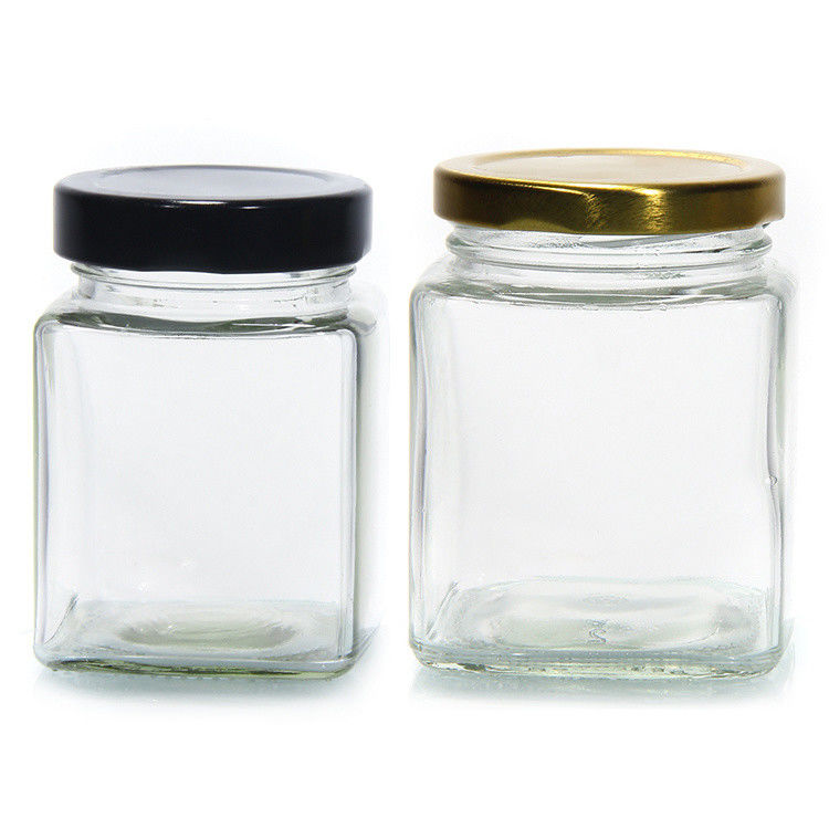 Τεχνητό Κετράδιο 180 Ml 280 Ml 380 Ml 500 Ml 730 Ml γυάλινο βάζο αποθήκευσης με καπάκι από κασσίτερο