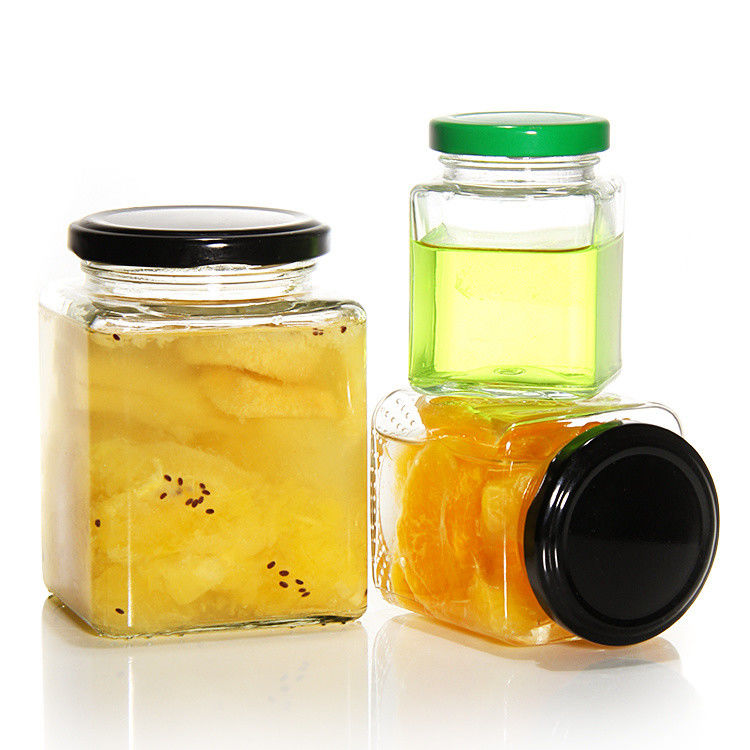 Τεχνητό Κετράδιο 180 Ml 280 Ml 380 Ml 500 Ml 730 Ml γυάλινο βάζο αποθήκευσης με καπάκι από κασσίτερο