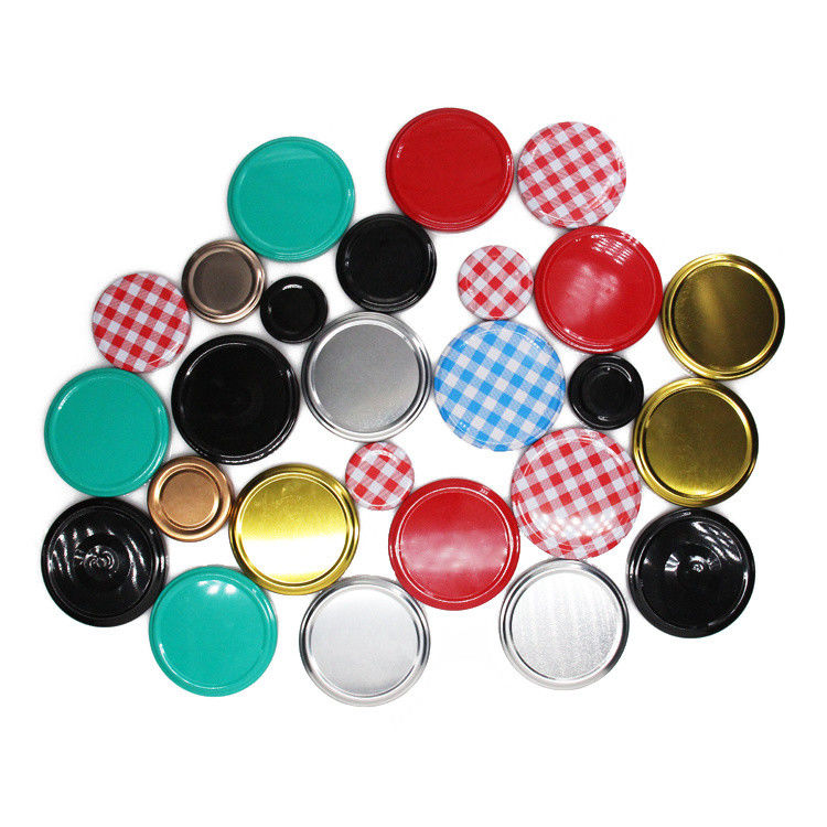 Φθηνή τιμή 43mm 48mm 53mm 58mm 63mm γυάλινο βάζο μελιού μετάλλου Top Tinplate Lug Cap