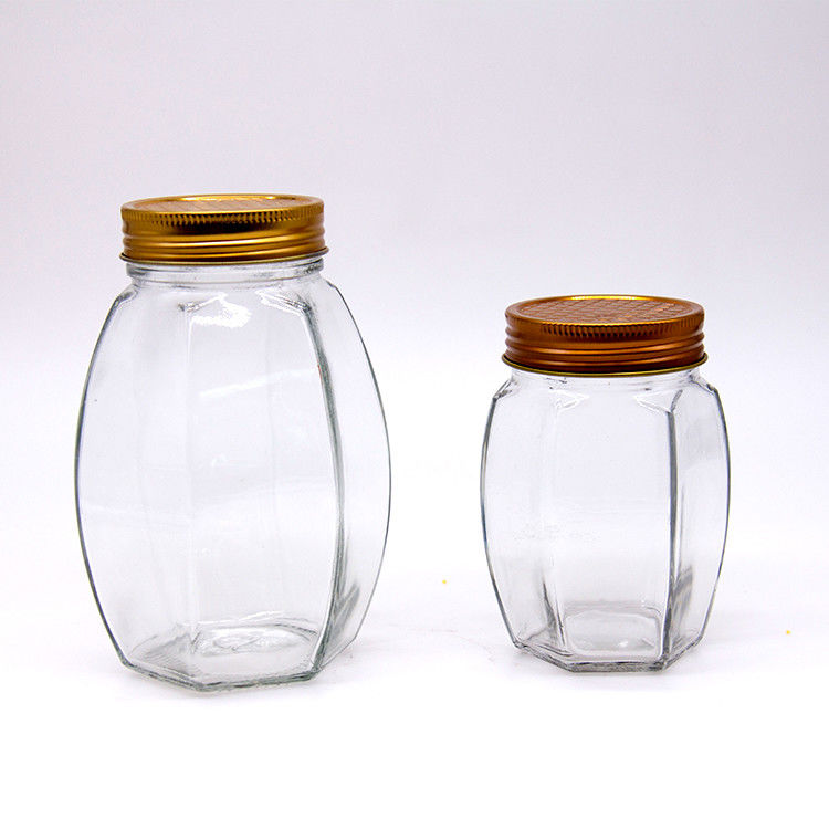Ανθεκτικό Μεταφορτωτό 190ml 4oz 120ml 180ml Διαφανές γυάλινο βάζο μελιού για μαρμελάδα σάλτσα ζεστή τσίλι