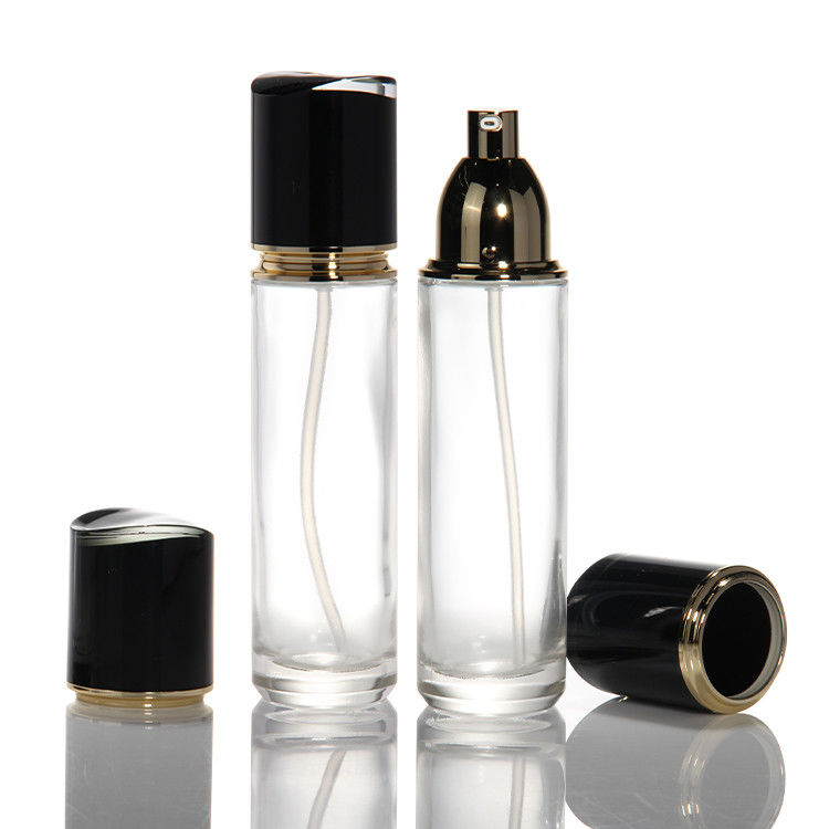 Λούξυ 100ml 120ml 200ml γυάλινα μπουκάλια λοσιόν καλλυντικά αρώματα λάδι κρέμα λοσιόν διαφανής παχύ τοίχος