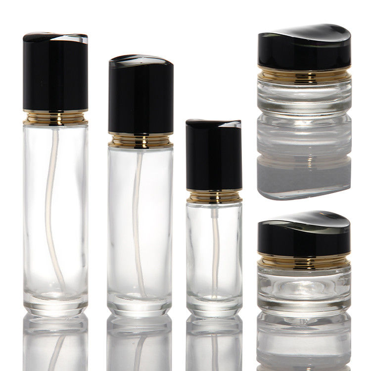 Λούξυ 100ml 120ml 200ml γυάλινα μπουκάλια λοσιόν καλλυντικά αρώματα λάδι κρέμα λοσιόν διαφανής παχύ τοίχος
