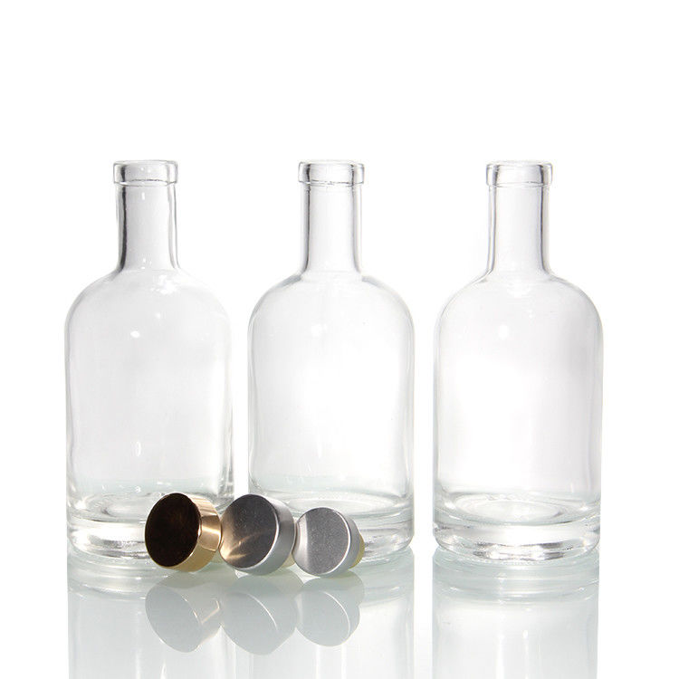 12 ουγκιές βαριές μπουκάλια για 750 ml σαφείς μπουκάλες ποτών από γυαλί Bordeaux