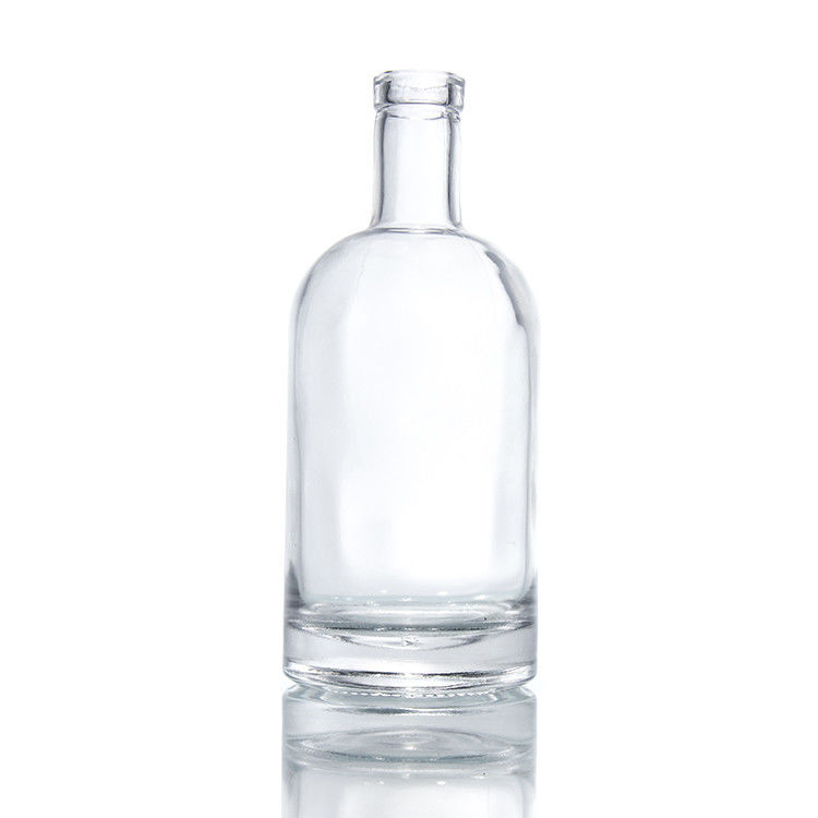 Σε απόθεμα 750 ml Διαφανές Ουίσκι Spirits Glass μπουκάλι με φελλό