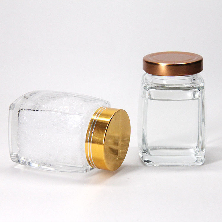 Τροφική ποιότητα 220Ml 280Ml 380Ml 500Ml Βιντέζα κουβέρτα τσαγιού δοχείο μελιού γυάλινο βάζο με κάλυμμα Lug