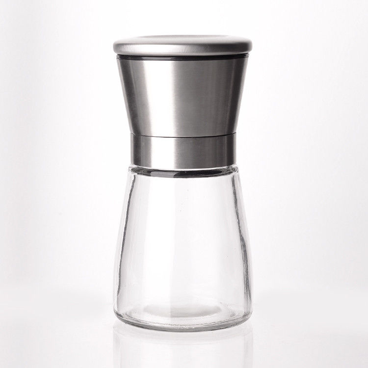 Κενή κουζίνα 4oz 120ml γυάλινο δοχείο αποθήκευσης μπαχαρικών γυάλινο βάζο μπαχαρικών με καπάκι