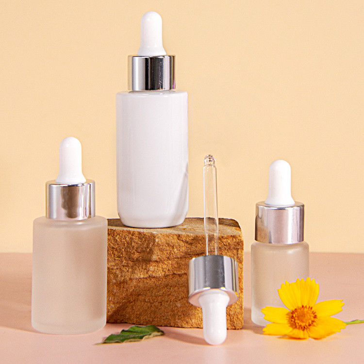 Λούξος 1oz 2oz 20ml 30ml 50ml Κοσμητικό κενό επίπεδο ώμο ορό αιθέρια έλαια γυάλινο μπουκάλι σταγονίδια