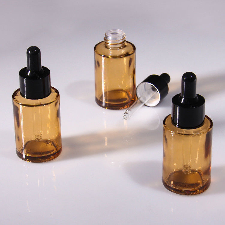 Άδειο 15 ml 30 ml παγωμένο γυάλινο μπουκάλι ορού για το πρόσωπο συσκευασία γυάλινη αντλία καλλυντικό μπουκάλι σταγονίδια ορού
