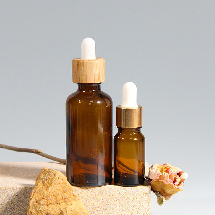 Αιθέρια έλαια 15ml 30ml 60ml Κενό UV Χρυσό Επιχρισμα Λικέρ γυάλινο μπουκάλι σταγονιδιού