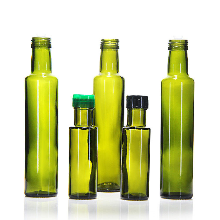 500 ml 750 ml τετραγωνικά επίπεδα γυάλινα μπουκάλια ελαιολάδου με φελλό ή καπάκι με βίδα