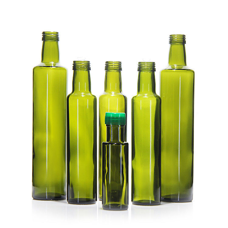 Τροφική ποιότητα 250 ml 500 ml 750 ml Διαυγές στρογγυλό γυαλί Marasca μπουκάλια ελαιολάδου με καπάκι