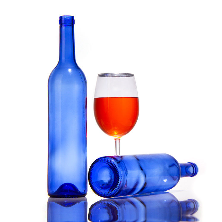 Άδειο Ελαιόλαδο Μπλε Κωνσταντίνος 750 ml Μπίρα Σούκα Κόκκινο κρασί Λικέρ γυάλινο μπουκάλι με καπάκια