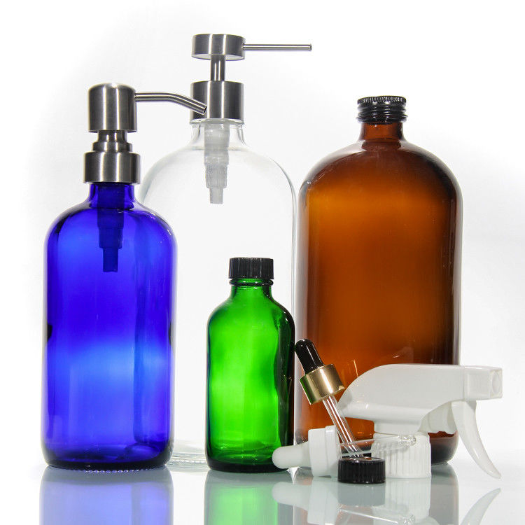30ml 50ml 60ml 80ml 100ml Λοσιόν ορό Παγωμένο γυάλινο μπουκάλι σωματικού ελαίου με αντλία για φροντίδα του δέρματος