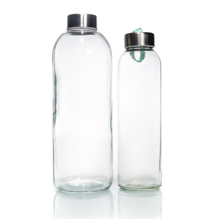 Νέο σχεδιασμό 350ml/500ml High Borosilicate γυάλινο μπουκάλι νερού με κάλυμμα από ανοξείδωτο χάλυβα