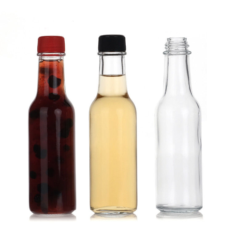 Χονδρικό 250 ml γυάλινα μπουκάλια ζεστή σάλτσα μπουκάλι αποθήκευσης σάλτσα με στεγανή στροφή από το καπάκι